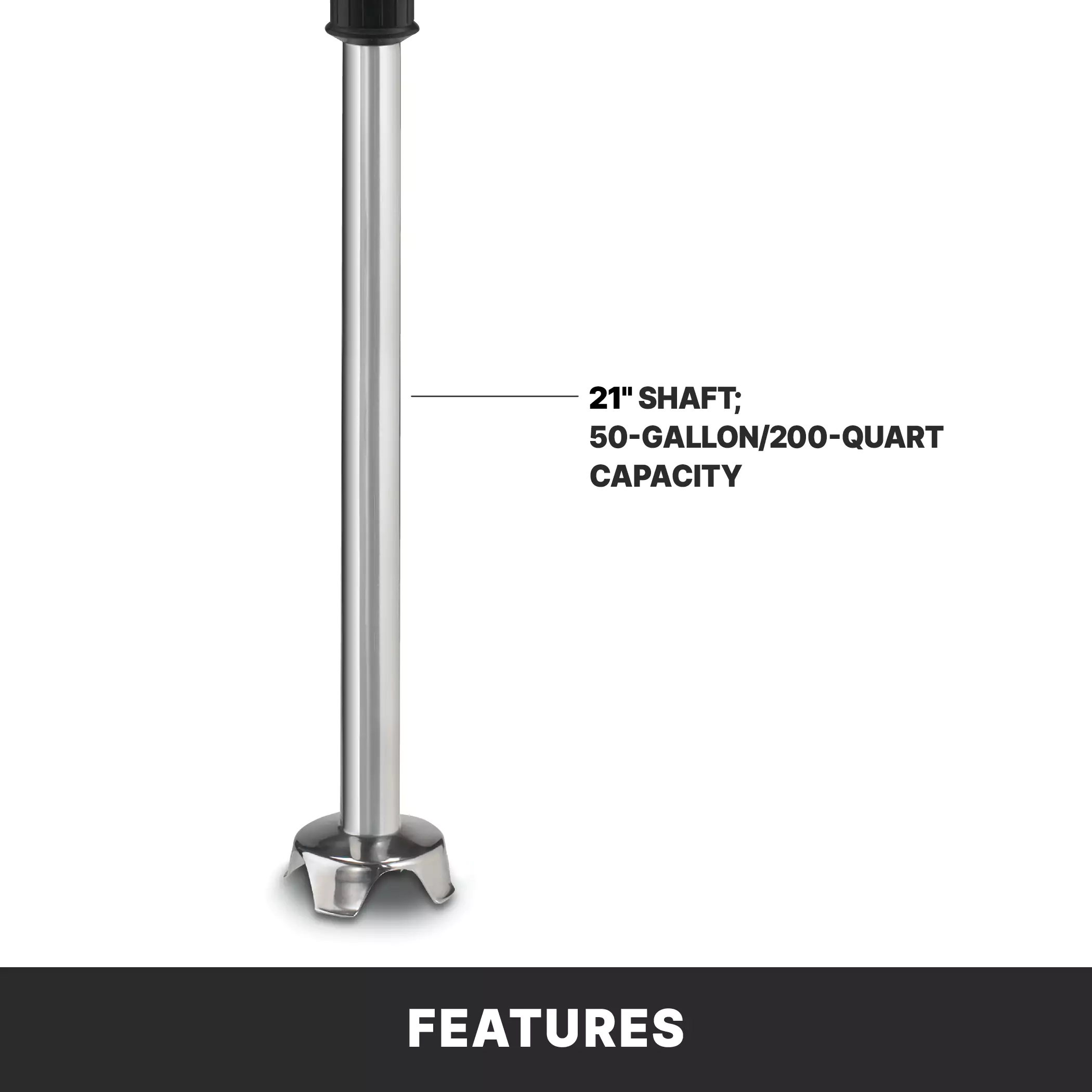 21" Heavy-Duty Big Stik Immersion Blender